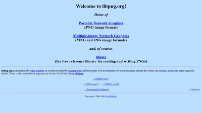 Screenshot of Libpng.org