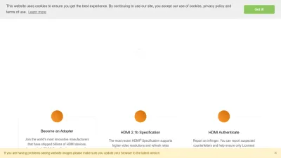 Screenshot of Hdmi.org