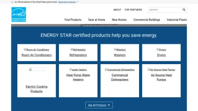 Screenshot of Energystar.gov