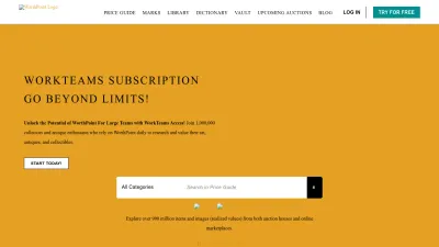 Screenshot preview of worthpoint.com