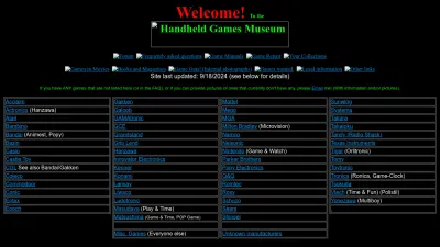 Screenshot of Handheldmuseum.com