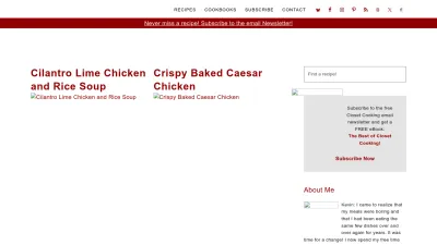 Screenshot preview of closetcooking.com