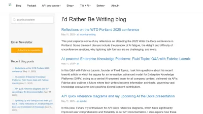 Screenshot of Idratherbewriting.com