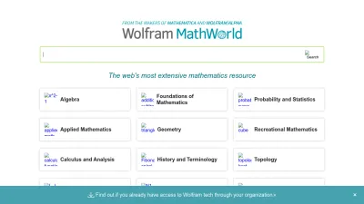 Screenshot of Mathworld.wolfram.com