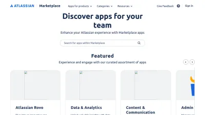 Screenshot preview of marketplace.atlassian.com