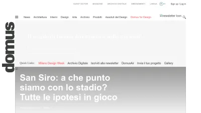 Screenshot preview of domusweb.it
