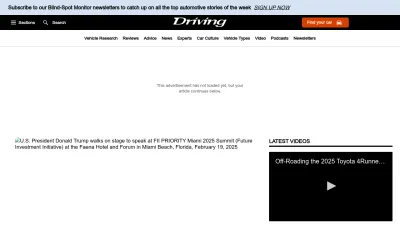 Screenshot of Driving.ca