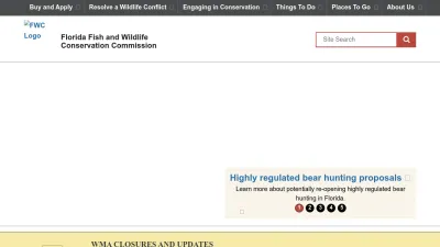 Screenshot of Myfwc.com