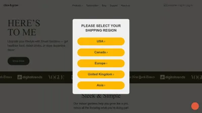 Screenshot preview of clickandgrow.com