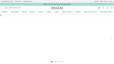 Screenshot of Douglas.de
