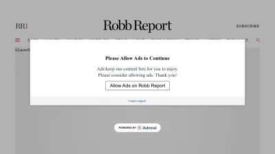 Screenshot preview of robbreport.com