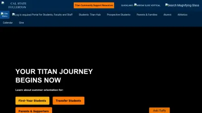 Screenshot preview of fullerton.edu