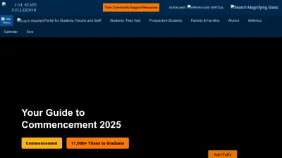 Screenshot of Fullerton.edu