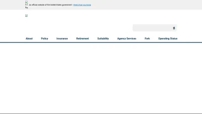 Screenshot of Opm.gov