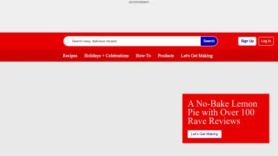 Screenshot preview of bettycrocker.com