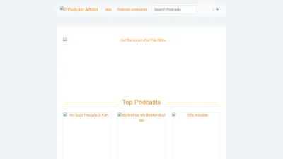 Screenshot of Podcastaddict.com