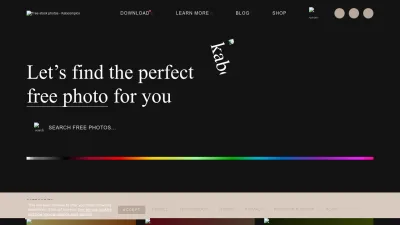 Screenshot preview of kaboompics.com