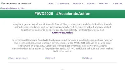 Screenshot of Internationalwomensday.com