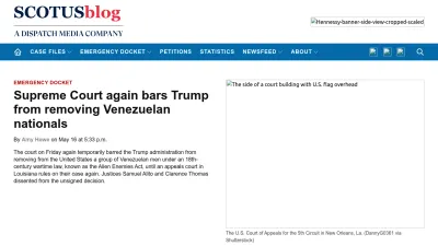Screenshot of Scotusblog.com