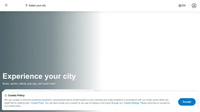 Screenshot preview of feverup.com