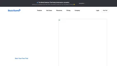Screenshot of Buzzsumo.com