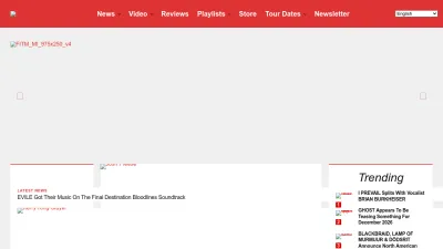 Screenshot preview of metalinjection.net