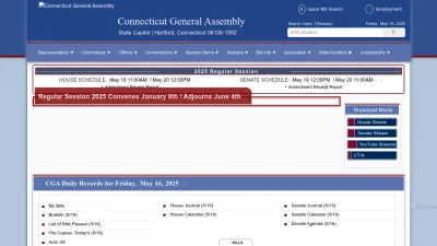 Screenshot preview of cga.ct.gov