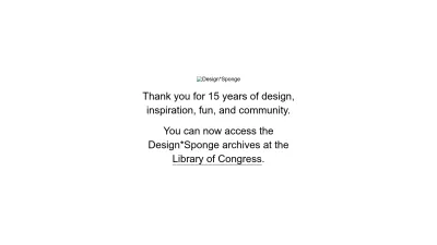 Screenshot preview of designsponge.com