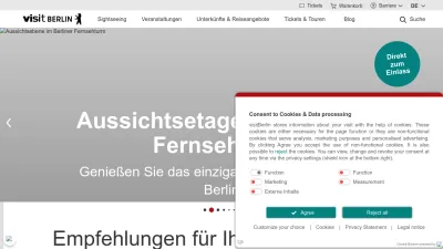 Screenshot of Visitberlin.de