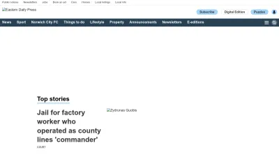 Screenshot of Edp24.co.uk