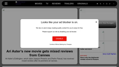 Screenshot of Joblo.com
