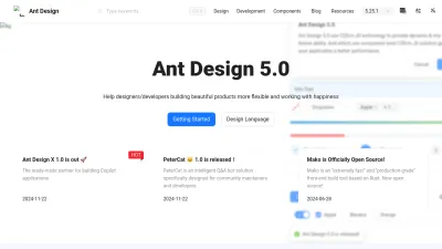 Screenshot preview of ant.design