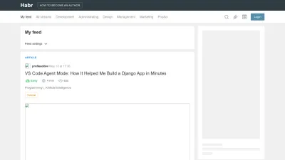 Screenshot of Habr.com