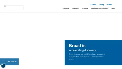 Screenshot of Broadinstitute.org