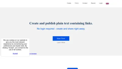 Screenshot of Pastelink.net