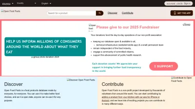 Screenshot preview of world.openfoodfacts.org
