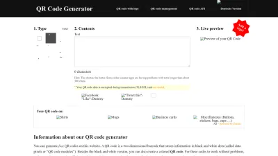Screenshot of Goqr.me