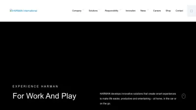 Screenshot preview of harman.com