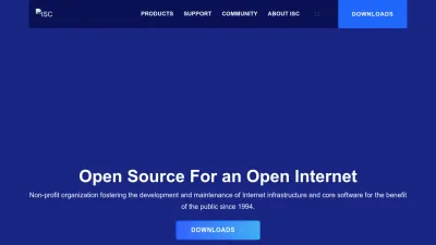 Screenshot preview of isc.org