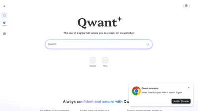 Screenshot of Qwant.com