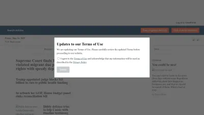 Screenshot of Courthousenews.com