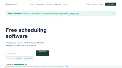 Screenshot preview of setmore.com