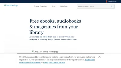 Screenshot of Overdrive.com