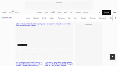 Screenshot preview of timesofmalta.com