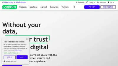 Screenshot preview of veeam.com