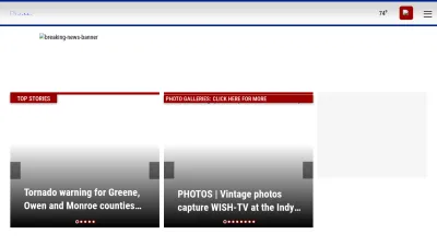 Screenshot preview of wishtv.com