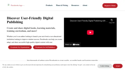 Screenshot of Pressbooks.com