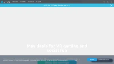Screenshot of Vive.com