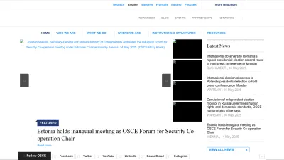 Screenshot of Osce.org