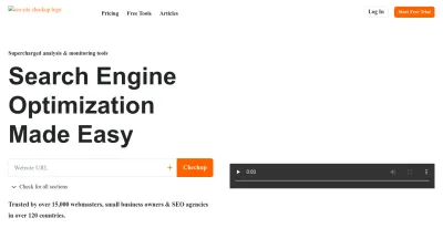 Screenshot of Seositecheckup.com
